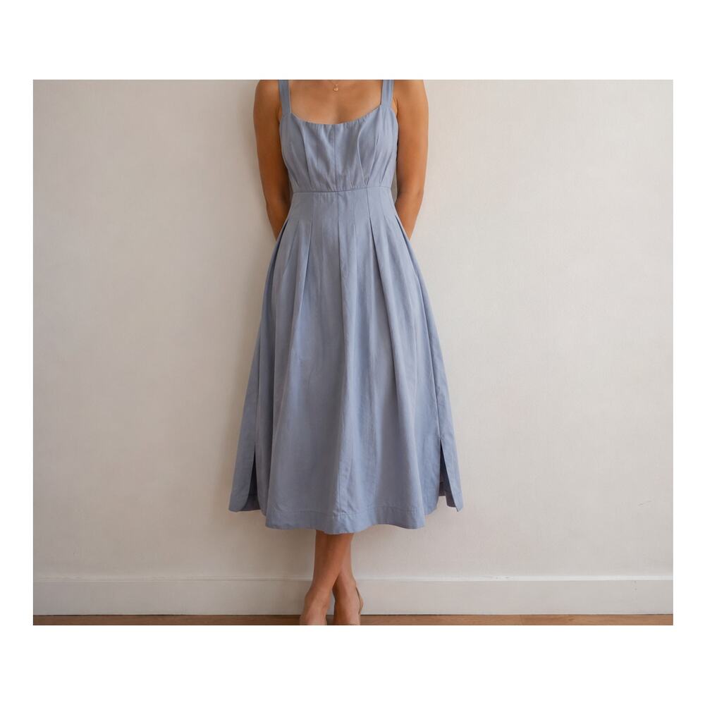 XS Lulus Blue tank dress - Picture 2 of 5